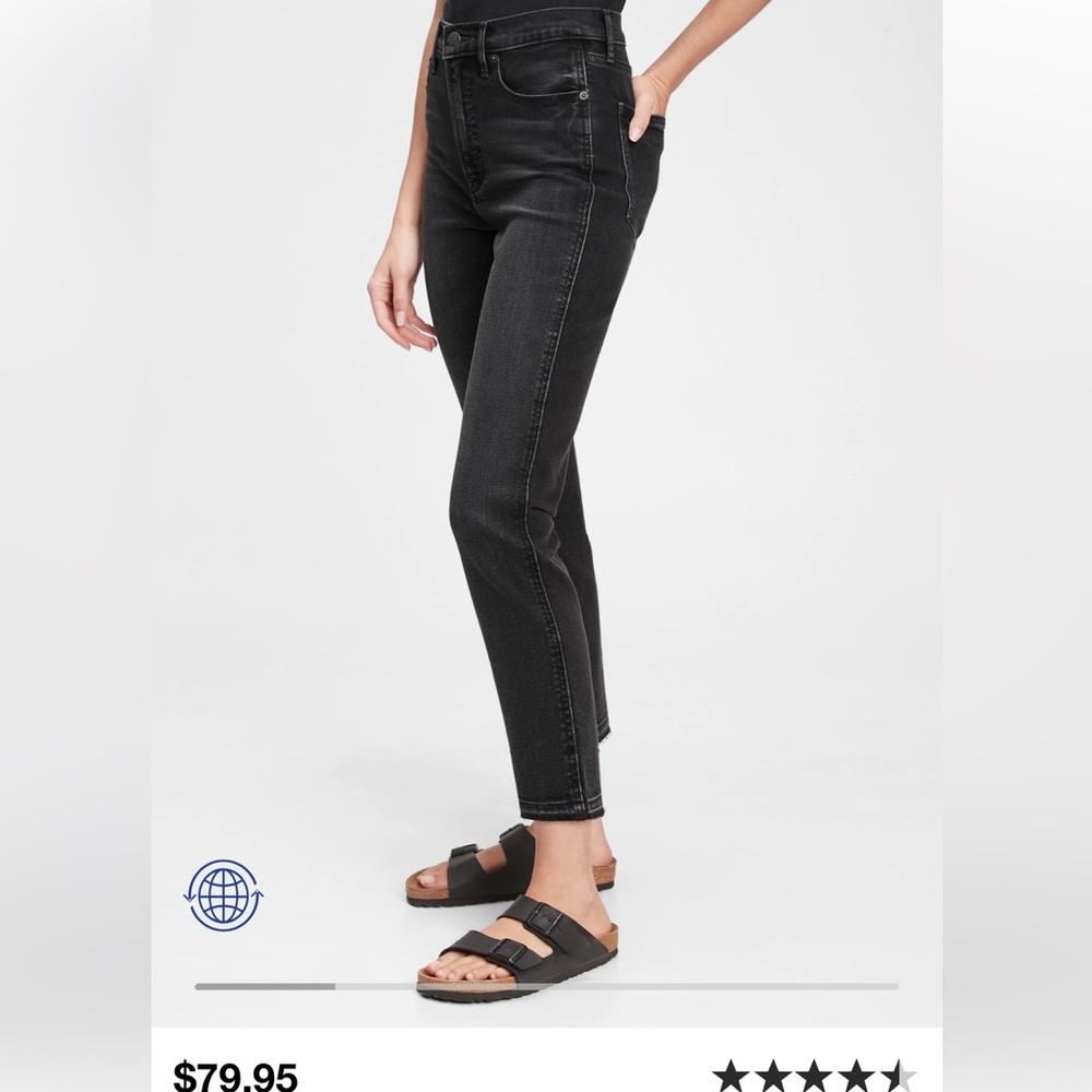 GAP High Rise Vintage Slim Jeans with Washwell size 6